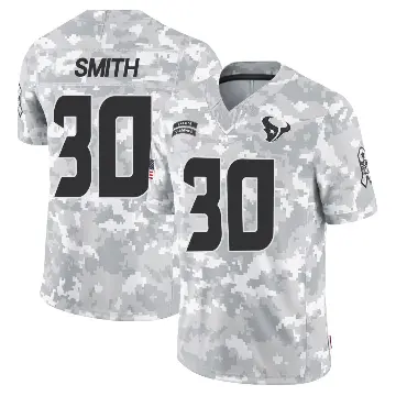 ＃30 Men's Jaylin Smith Arctic Camo Limited Houston Texans 2024 Salute to Service Jersey