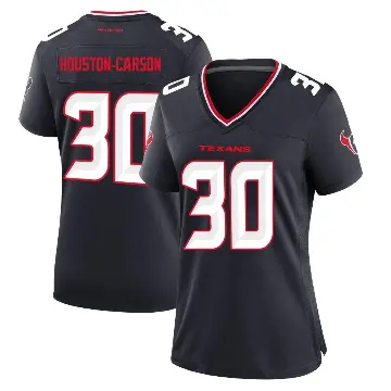 ＃30 Women's DeAndre Houston-Carson Navy Game Houston Texans DeAndre -Carson Team Jersey