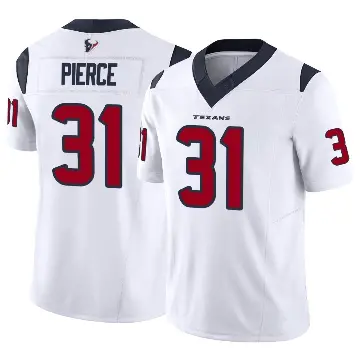 ＃31 Men's Dameon Pierce White Limited Houston Texans Vapor F.U.S.E. Jersey