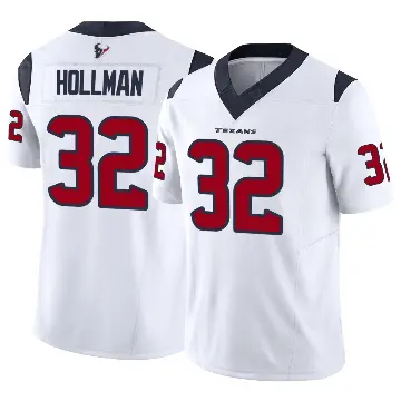 ＃32 Men's Ka'dar Hollman White Limited Houston Texans Vapor F.U.S.E. Jersey