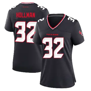 ＃32 Women's Ka'dar Hollman Navy Game Houston Texans Team Jersey