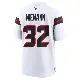 ＃32 Youth Nick Niemann White Game Houston Texans Jersey