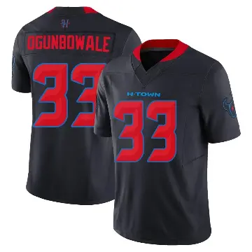 ＃33 Men's Dare Ogunbowale Navy Limited Houston Texans 2nd Alternate Vapor F.U.S.E. Jersey