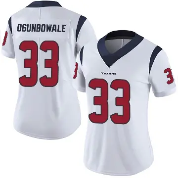 ＃33 Women's Dare Ogunbowale White Limited Houston Texans Vapor Untouchable Jersey