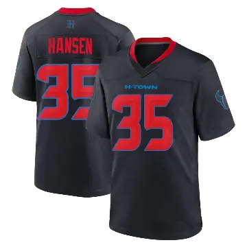 ＃35 Men's Jake Hansen Navy Game Houston Texans 2nd Alternate Jersey