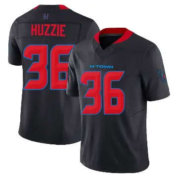 ＃36 Men's Alijah Huzzie Navy Limited Houston Texans 2nd Alternate Vapor F.U.S.E. Jersey