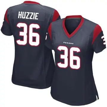 ＃36 Women's Alijah Huzzie Navy Blue Game Houston Texans Team Color Jersey