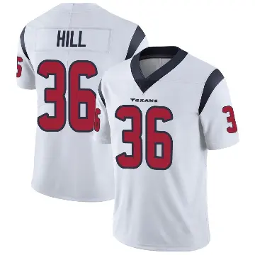 ＃36 Youth Brandon Hill White Limited Houston Texans Vapor Untouchable Jersey