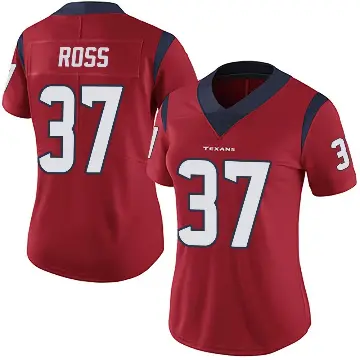 ＃37 Women's D'Angelo Ross Red Limited Houston Texans Alternate Vapor Untouchable Jersey