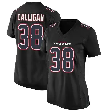 ＃38 Women's Keydrain Calligan Black Game Houston Texans Fashion Jersey