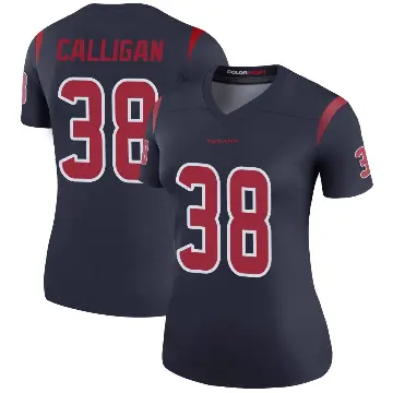＃38 Women's Keydrain Calligan Navy Legend Houston Texans Color Rush Jersey