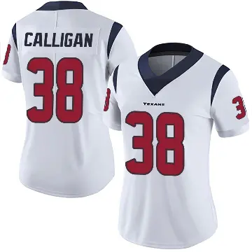 ＃38 Women's Keydrain Calligan White Limited Houston Texans Vapor Untouchable Jersey