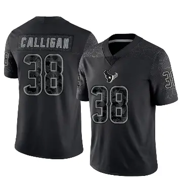 ＃38 Youth Keydrain Calligan Black Limited Houston Texans Reflective Jersey