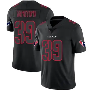 ＃39 Youth Henry To'oTo'o Black Impact Limited Houston Texans Jersey
