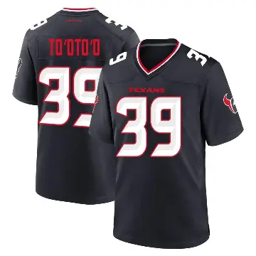 ＃39 Youth Henry To'oTo'o Navy Game Houston Texans Team Jersey