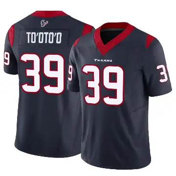 ＃39 Youth Henry To'oTo'o Navy Limited Houston Texans Vapor F.U.S.E. Jersey