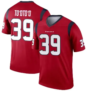 ＃39 Youth Henry To'oTo'o Red Legend Houston Texans Jersey