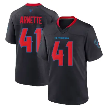 ＃41 Men's Damon Arnette Navy Game Houston Texans 2nd Alternate Jersey