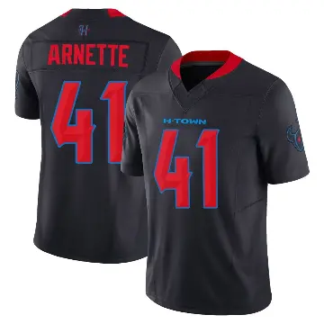 ＃41 Men's Damon Arnette Navy Limited Houston Texans 2nd Alternate Vapor F.U.S.E. Jersey