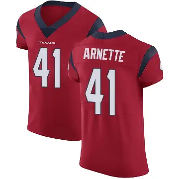 ＃41 Men's Damon Arnette Red Elite Houston Texans Alternate Vapor Untouchable Jersey