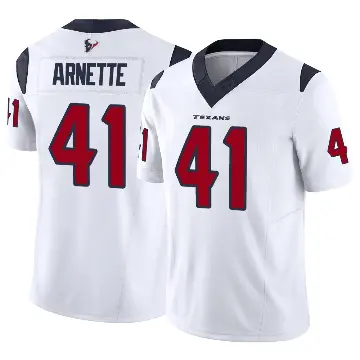 ＃41 Men's Damon Arnette White Limited Houston Texans Vapor F.U.S.E. Jersey
