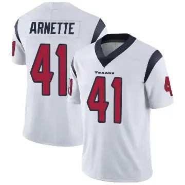 ＃41 Men's Damon Arnette White Limited Houston Texans Vapor Untouchable Jersey