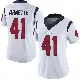 ＃41 Women's Damon Arnette White Limited Houston Texans Vapor Untouchable Jersey