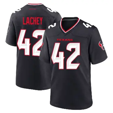 ＃42 Youth Luke Lachey Navy Game Houston Texans Team Jersey