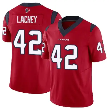 ＃42 Youth Luke Lachey Red Limited Houston Texans Vapor F.U.S.E. Jersey