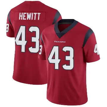 ＃43 Youth Neville Hewitt Red Limited Houston Texans Alternate Vapor Untouchable Jersey