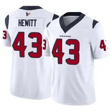 ＃43 Youth Neville Hewitt White Limited Houston Texans Vapor F.U.S.E. Jersey