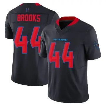＃44 Men's British Brooks Navy Limited Houston Texans 2nd Alternate Vapor F.U.S.E. Jersey