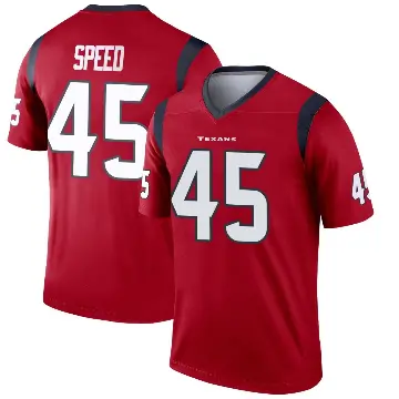 ＃45 Men's E.J. Speed Red Legend Houston Texans Jersey