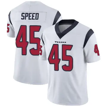 ＃45 Men's E.J. Speed White Limited Houston Texans Vapor Untouchable Jersey