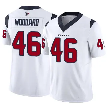 ＃46 Men's Jackson Woodard White Limited Houston Texans Vapor F.U.S.E. Jersey