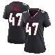 ＃47 Women's K.C. Ossai Navy Game Houston Texans Team Jersey