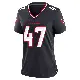＃47 Women's K.C. Ossai Navy Game Houston Texans Team Jersey