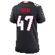 ＃47 Women's K.C. Ossai Navy Game Houston Texans Team Jersey