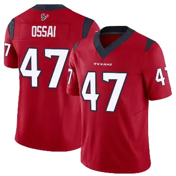 ＃47 Youth K.C. Ossai Red Limited Houston Texans Vapor F.U.S.E. Jersey