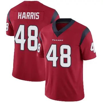 ＃48 Men's Christian Harris Red Limited Houston Texans Alternate Vapor Untouchable Jersey