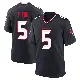 ＃5 Men's Jalen Pitre Navy Game Houston Texans Team Jersey