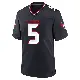 ＃5 Men's Jalen Pitre Navy Game Houston Texans Team Jersey