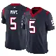 ＃5 Men's Jalen Pitre Navy Limited Houston Texans Vapor F.U.S.E. Jersey