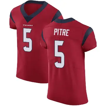 ＃5 Men's Jalen Pitre Red Elite Houston Texans Alternate Vapor Untouchable Jersey