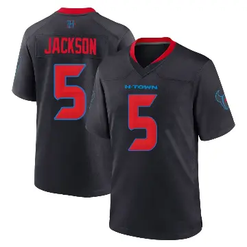 ＃5 Youth Kearis Jackson Navy Game Houston Texans 2nd Alternate Jersey