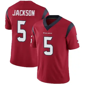 ＃5 Youth Kearis Jackson Red Limited Houston Texans Alternate Vapor Untouchable Jersey
