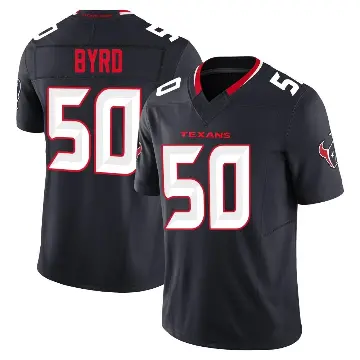 ＃50 Men's Solomon Byrd Navy Limited Houston Texans Alternate Vapor F.U.S.E. Jersey