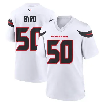 ＃50 Men's Solomon Byrd White Game Houston Texans Jersey