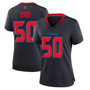 ＃50 Women's Solomon Byrd Navy Game Houston Texans 2nd Alternate Jersey