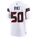 ＃50 Youth Solomon Byrd White Game Houston Texans Jersey